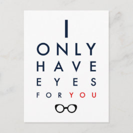 Postal Solo Tengo Ojos Para Ti - Vidrios Claros