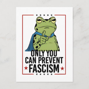 Postal Solo tú puedes prevenir el fascismo Patriota USA D