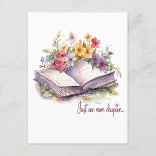 Postal Sólo un capítulo más- Amante de los libros 