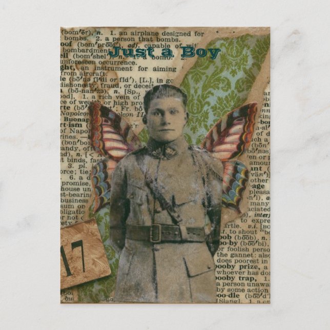 Postal Solo un chico (Anverso)