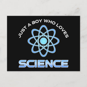 Postal Solo un chico que ama la ciencia