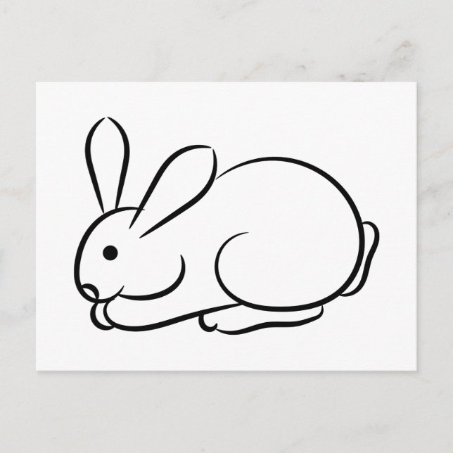 Postal Sólo un conejo (Anverso)