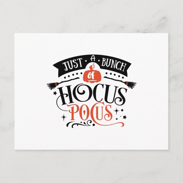 Postal Sólo un montón de hocus pocus (Anverso)