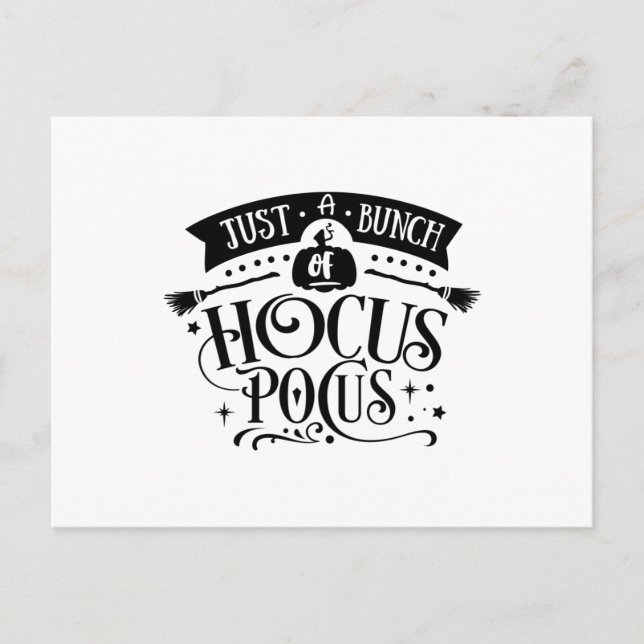 Postal Sólo un montón de hocus pocus (Anverso)
