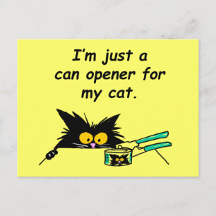 POSTAL SÓLO UN PUEBLO ABIERTO PARA MI GATO