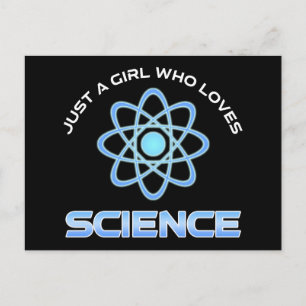 Postal Solo Una Chica Que Ama La Ciencia