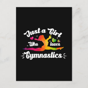 Postal Solo una chica que ama la gimnasia