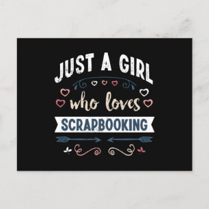 Postal Solo una chica que ama los regalos divertidos de S