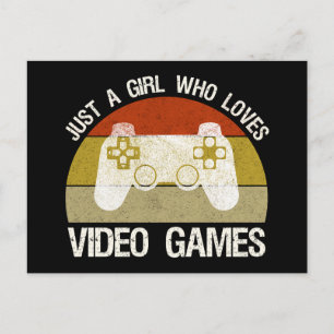 Postal Solo Una Chica Que Ama Los Videojuegos