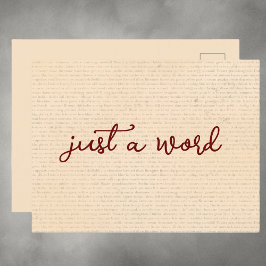 Postal Sólo una palabra