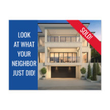 Sólo vendida - Postcard divertida - Azul