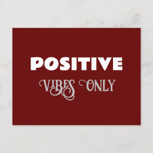 Postal Sólo vibraciones positivas