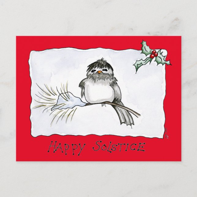 Postal Solstice Chickadee (Anverso)