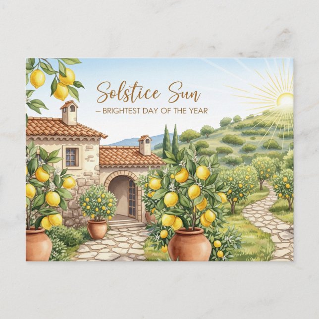 Postal Solsticio de verano (Anverso)