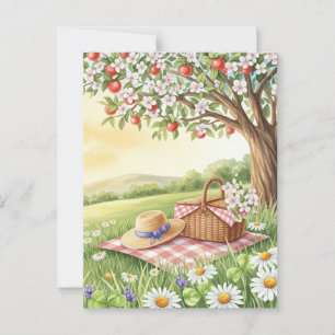 Postal solsticio de verano retro