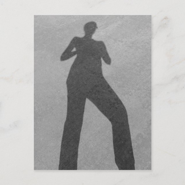 Postal Sombra concreta de Leslie Peppers (Anverso)