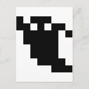 Postal Sombra de fantasma de 8 bits
