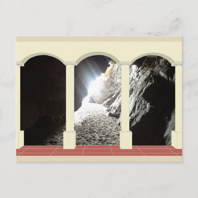 Postal Sombra de luz a través del arco (Anverso)