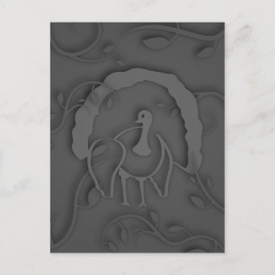 Postal Sombra de Turquía Noir