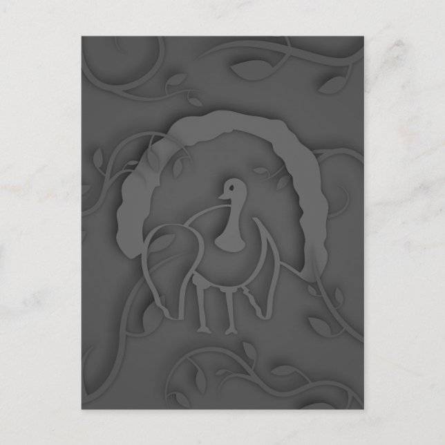 Postal Sombra de Turquía Noir (Anverso)