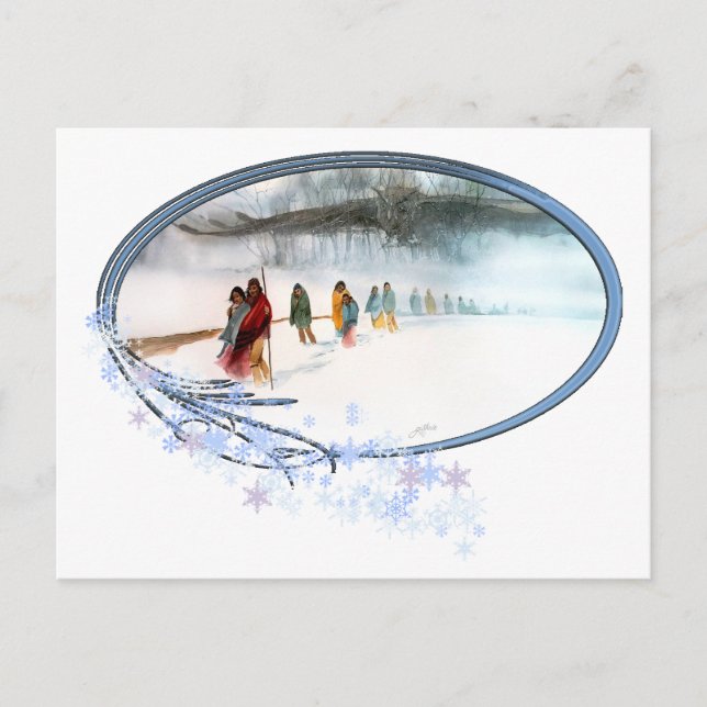 Postal Sombra del búho en el rastro de rasgones (Anverso)