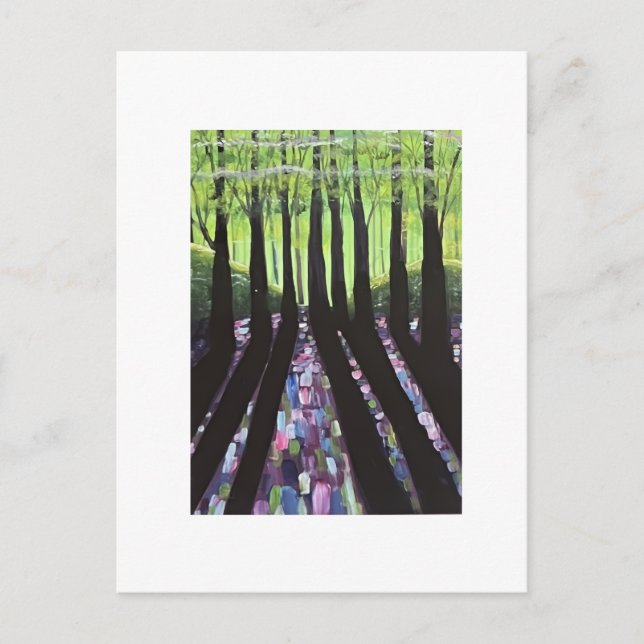 Postal Sombras de bosque (Anverso)