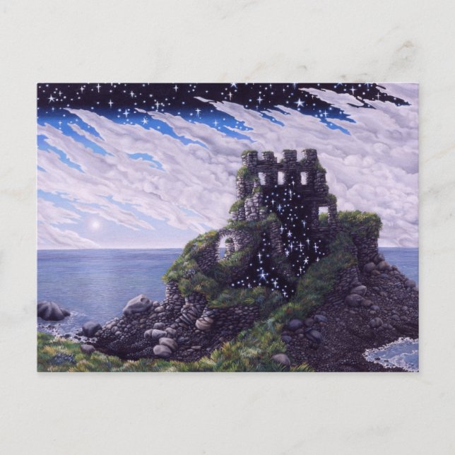 Postal Sombras de castillo (Anverso)
