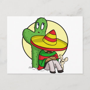 Postal sombrero chibi
