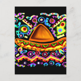 Postal Sombrero mexicano