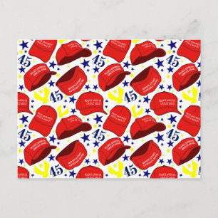 Postal Sombrero Trump 2020 MAGA - Blanco -