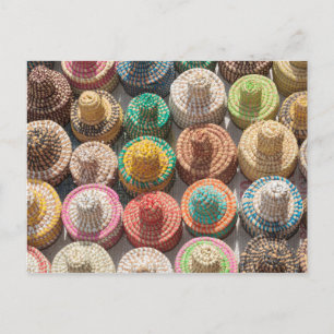 Postal Sombreros Téjidos Coloridos
