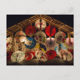 Postal Sombrillas iluminadas