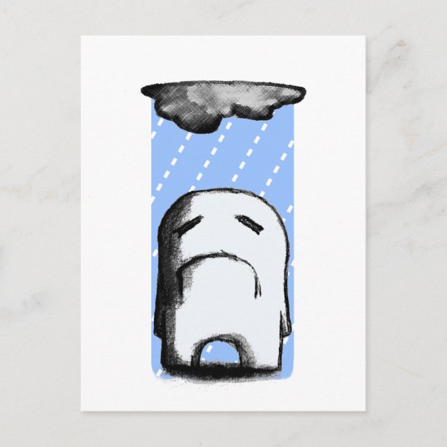 Postal Sombrío con posibilidad de lluvia (Anverso)
