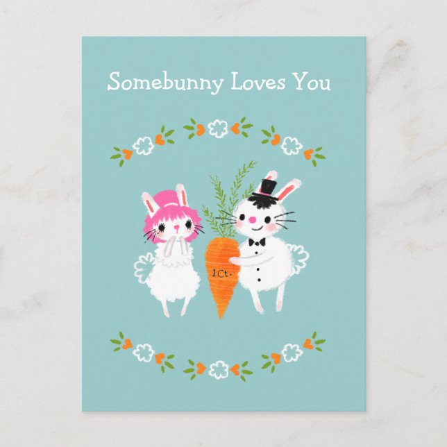 Postal Somebunny te ama (Anverso)