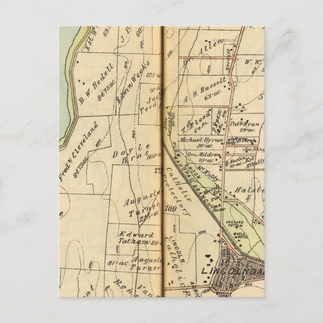 Postal Somers, Nueva York (Anverso)