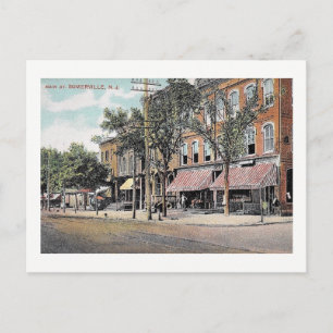 Postal Somerville, Nueva Jersey, Main St, Vintage