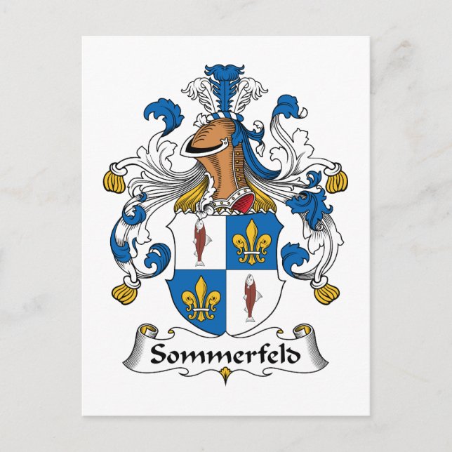 Postal Sommerfeld Family Crest (Anverso)