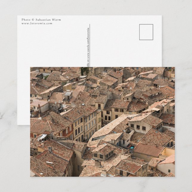 Postal Sommieres Francia (Anverso / Reverso)