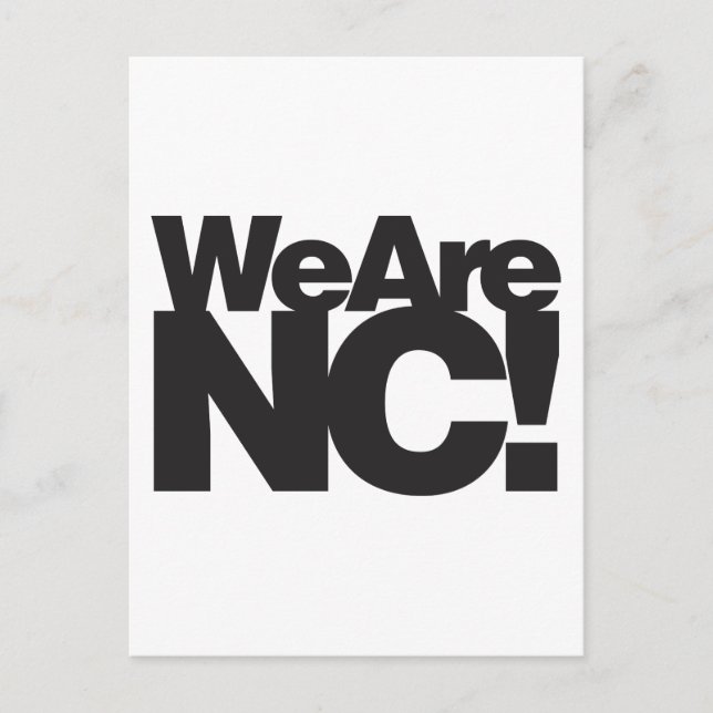 Postal Somos Carolina del Norte (Anverso)