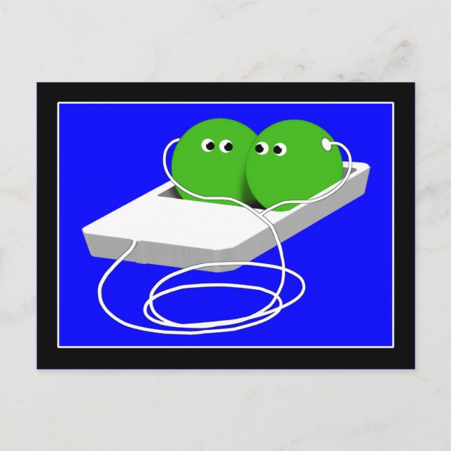 Postal Somos Como Dos Peas En Un Pod (Anverso)