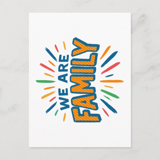 Postal Somos familia 1 (Anverso)