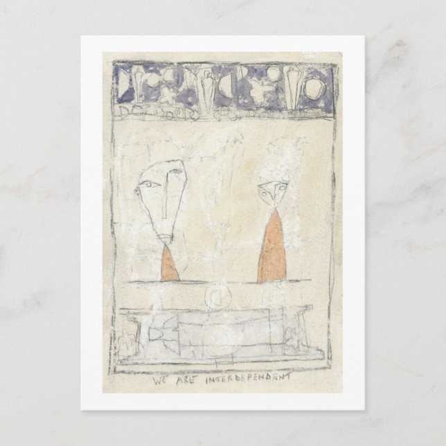 Postal Somos interdependientes (Anverso)