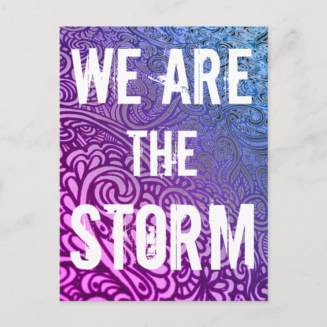 Postal Somos la STORM Gracias Postcard (Anverso)