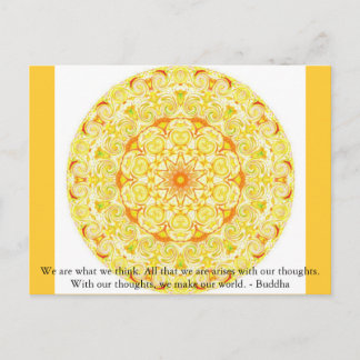 Postal Somos lo que pensamos. Todo lo que somos surge....