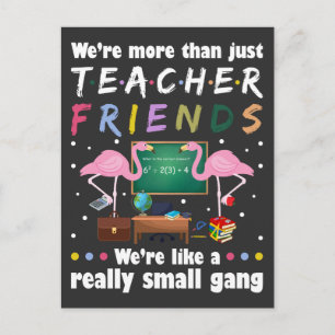 Postal somos más que amigos del profesor, flamingo T-Shir