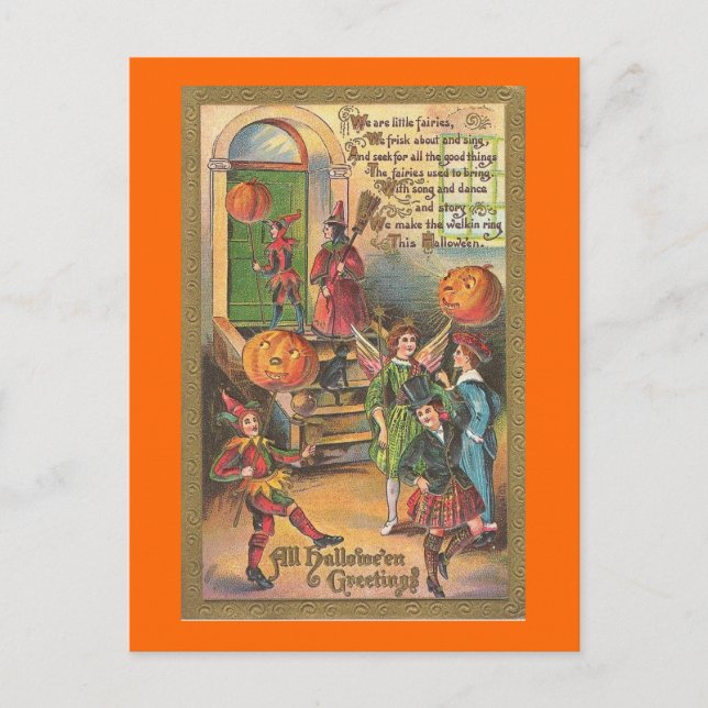 Postal Somos pequeñas hadas (Anverso)