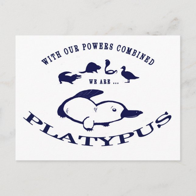 Postal Somos Platypus (Anverso)