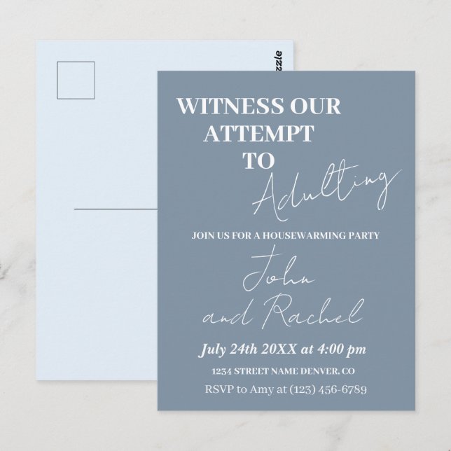 Postal Somos testigos de nuestro intento de adular al fie (Anverso / Reverso)