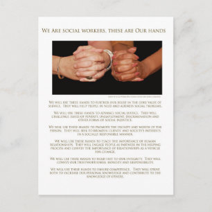 Postal Somos trabajadores sociales