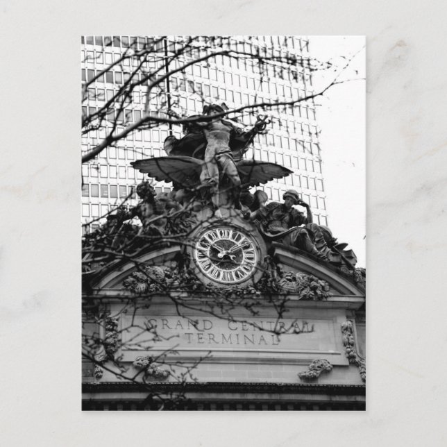 Postal Son las 10:10 am en Nueva York (Anverso)